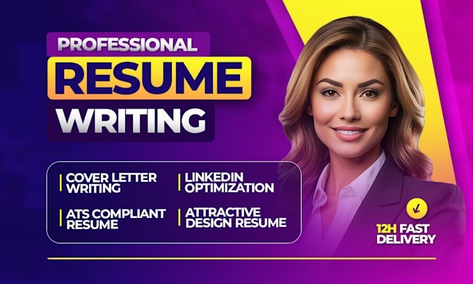 Gig Preview - Provide resume writing, cover letter and resume design services