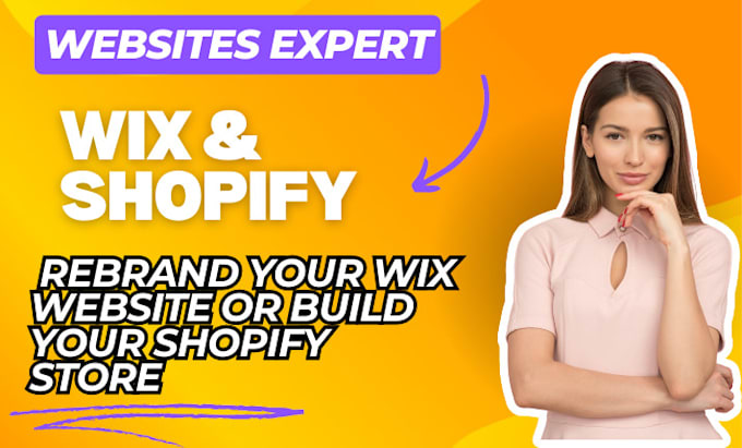 Gig Preview - Rebrand your wix website, shopify store a website builder and design your store