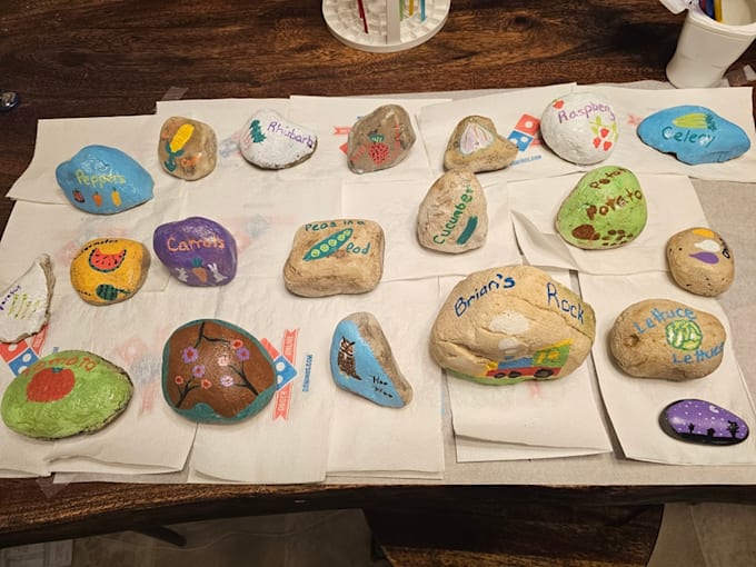 Gig Preview - Paint rocks to help decorate any garden or yard or home