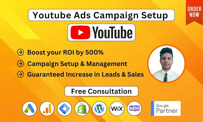 Gig Preview - Setup youtube video ads advertising campaign to generate leads or sales