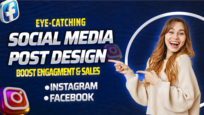 Gig Preview - Create eye catching social media post designs boost engagement and sales