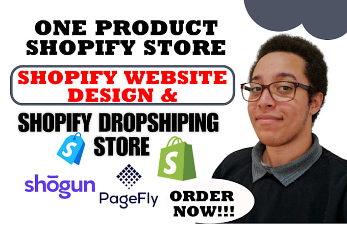 Gig Preview - Build one product shopify store, product page with pagefly, gempages or shogun