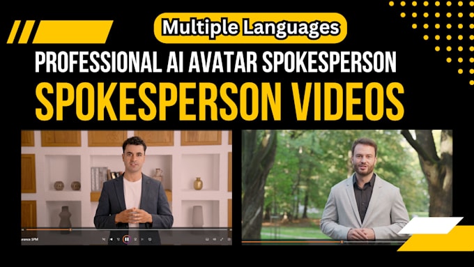 Gig Preview - Create ai spokesperson videos in any language