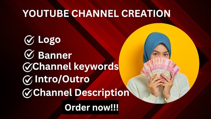 Gig Preview - Create and setup youtube channel with logo, art and SEO