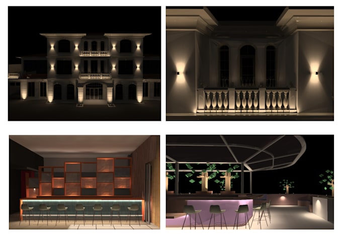 Gig Preview - Do facade or outdoor space lighting design with dialux