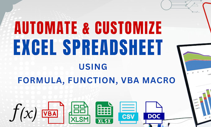 Gig Preview - Create custom excel spreadsheet using excel formula vba macro