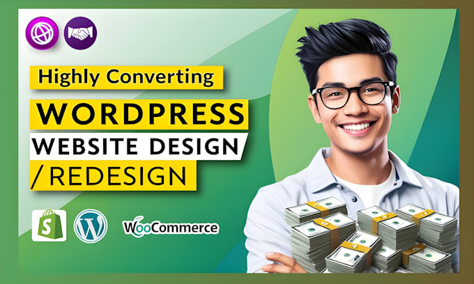 Gig Preview - Build responsive website or ecommerce wordpress website designer