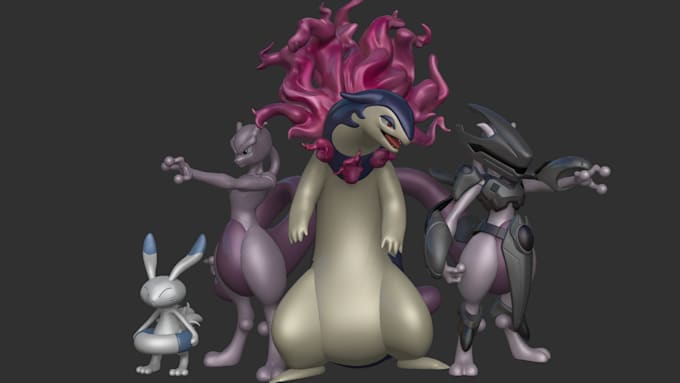 Gig Preview - Make a 3d model of your favorite pokemon