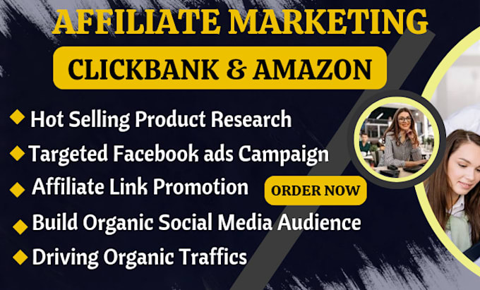 Gig Preview - Clickbank affiliate link promotion clickbank link promotion affiliate marketing