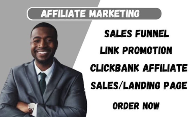 Gig Preview - Do clickbank affiliate marketing, referral website link signup promotion