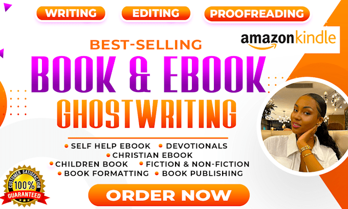 Gig Preview - Be christian ebook ghostwriter, children book writer fiction non fiction writing