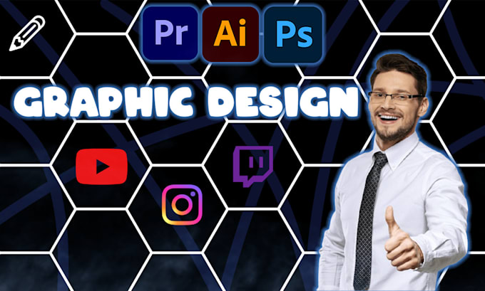 Bestseller - be your graphic artist and designer in adobe illustrator, adobe photoshop