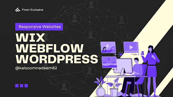 Gig Preview - Design professional webflow, wix, wordpress website custom redesign and optimize