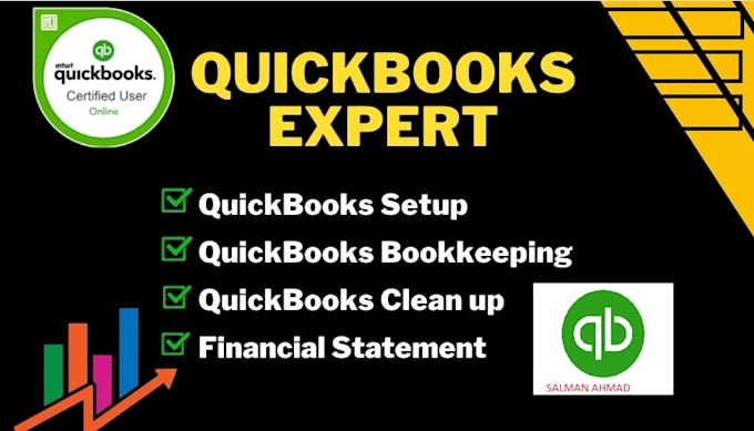 Gig Preview - Do setup, catch up, clean up, reconciliation and bookkeeping in quickbooks