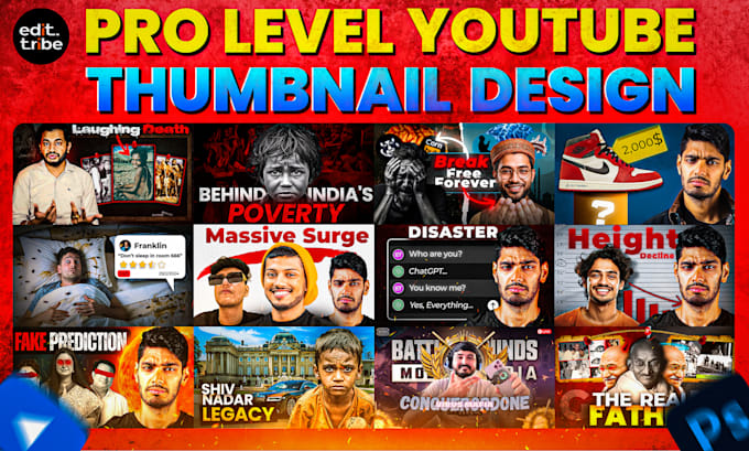 Gig Preview - Create pro level youtube thumbnails