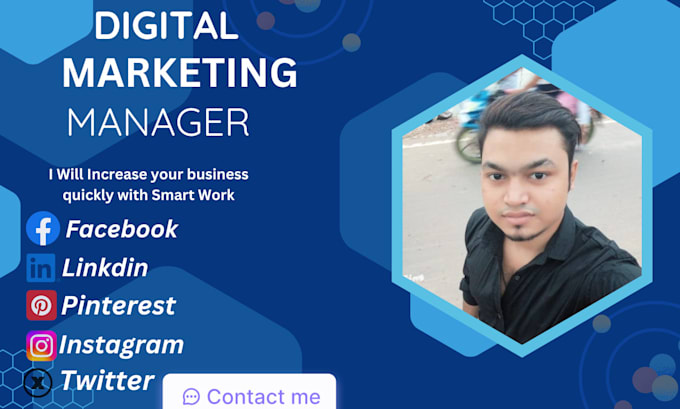 Gig Preview - Social media marketing manager and digital marketer