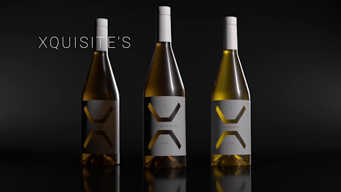 Gig Preview - Do 3d wine animation, 3d beverages, 3d wine creative ads, 3d wine bottle design