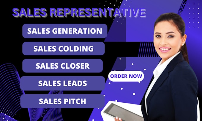 Gig Preview - Salesperson sales closer sales agent sales representative cold calling