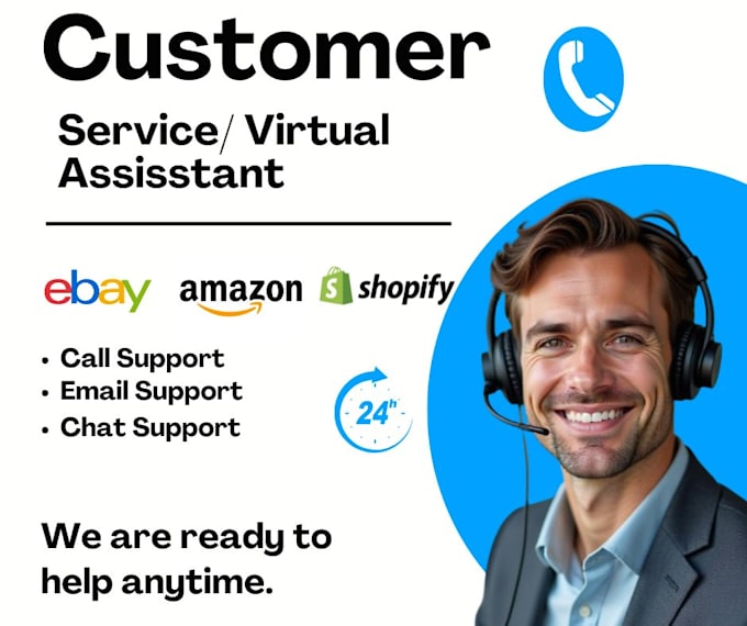 Gig Preview - Provide best customer service, phone, email and chat support