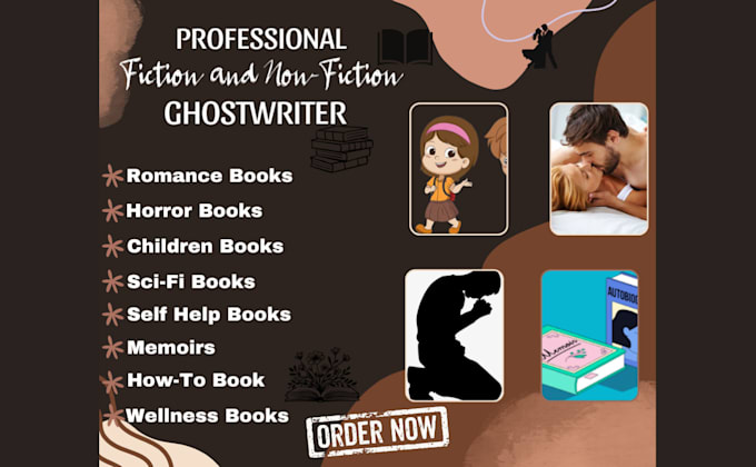 Gig Preview - Be your professional ghostwriter for fiction nonfiction ebook