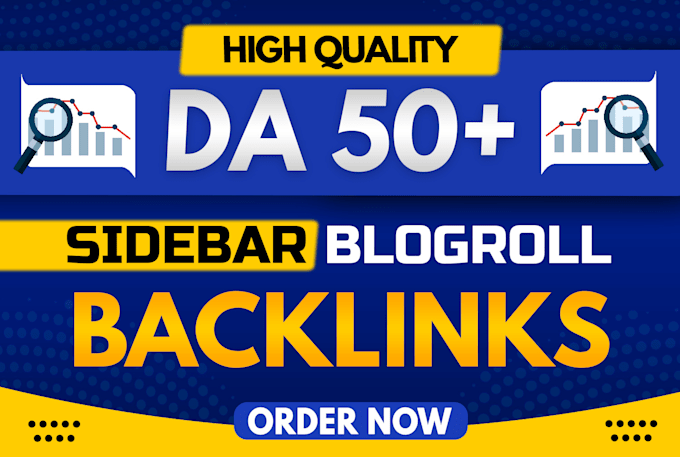 Gig Preview - Build da DR 50 blogroll sidebar footer SEO dofollow backlinks link building