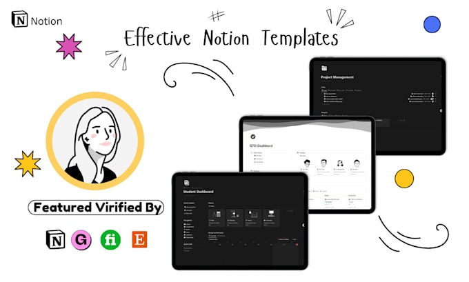 Gig Preview - Build a customized effective notion template in 1 day