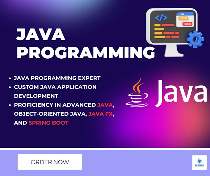 Gig Preview - Do java, swing, javafx, jsp, servlet, springboot projects