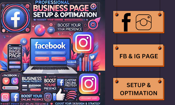 Gig Preview - Professional facebook instagram business page setup and optimization