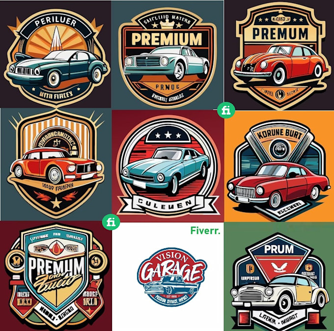 Gig Preview - Design car wash auto detailing, automotive and car logo 24 hours