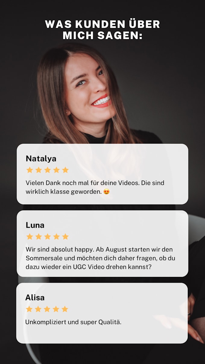 Bestseller - create authentic ugc for brands in german and english