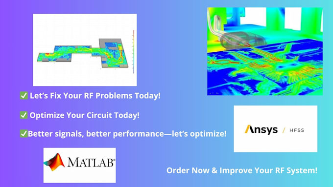 Gig Preview - Design rf and microwave antennas, amplifiers, and filters