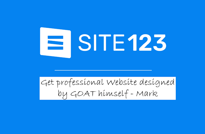 Gig Preview - Design professional and custom websites on site123 builder