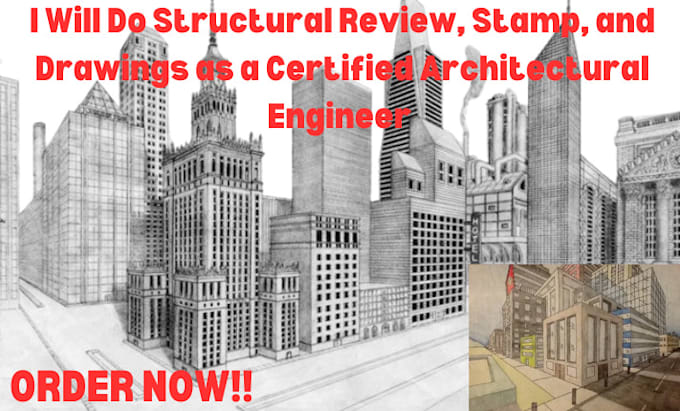 Gig Preview - Arthitecture engineer structural drawing licensed stamp texas city permit