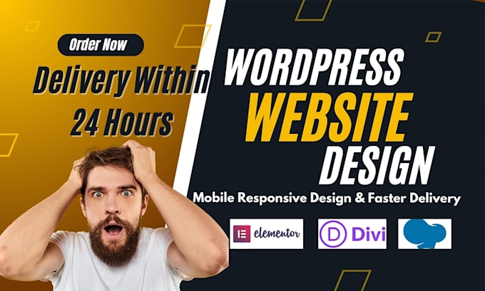 Gig Preview - Build a responsive, custom wp website thats mobile friendly and SEO optimized