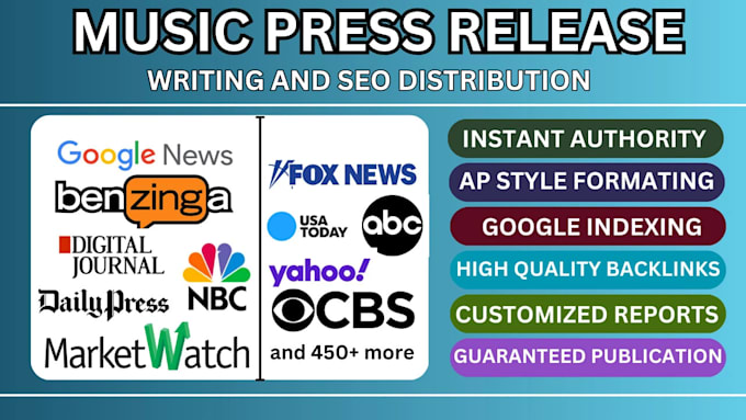 Gig Preview - Do music press release press release writing and press release distribution