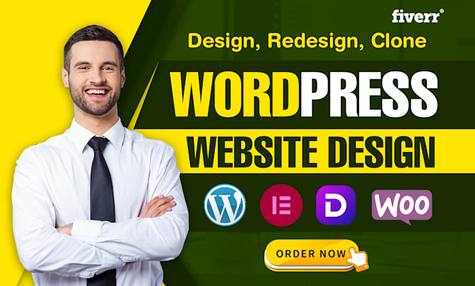 Gig Preview - Build wordpress website design, elementor website, business website development