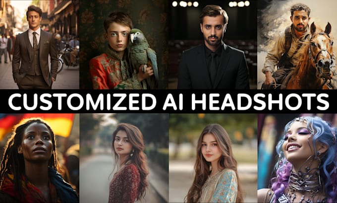 Gig Preview - Create customized ai headshot from your selfies