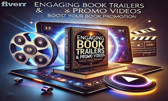 Gig Preview - Do engaging book trailer promo video book promotion marketing