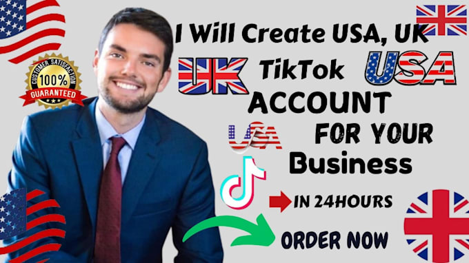 Gig Preview - Create USA, UK tiktok account, tiktok shop for your business