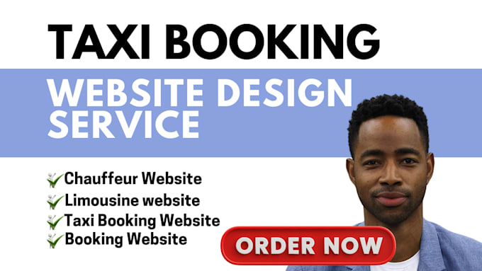 Gig Preview - Design limousine, chauffeur and taxi booking website