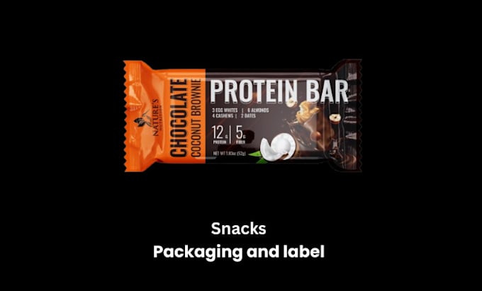 Gig Preview - Create food packaging, protein bar and packaging design