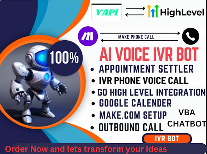 Bestseller - build in outbound phone calling ai agent bot on vapi bland synthflow vba chatbot