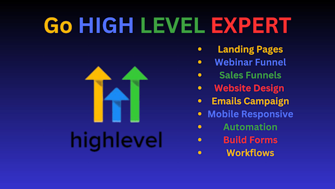 Gig Preview - Do gohighlevel expert for websites, sales funnels and email templates