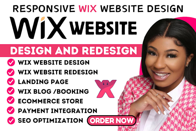 Gig Preview - Wix website design wix website redesign wix ecommerce wix website SEO