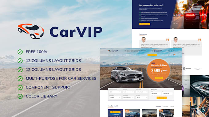 Gig Preview - Build auction website, car dealer, or coverage solutions websites, multivendor