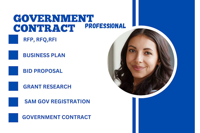 Gig Preview - Do rfp, rfq, rfi, bid proposal, grant proposal for winning government contract