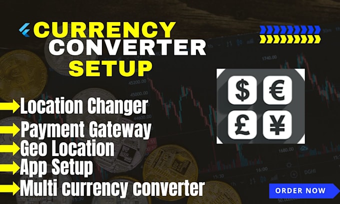 Gig Preview - Setup multi currency converter, location changer in your store