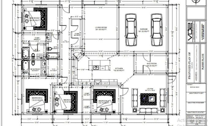 Gig Preview - Design architectural and construction drawing for city permit, in autocad