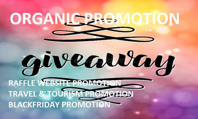 Bestseller - do organic promotion for your raffle website, travel, tourism and blackfriday