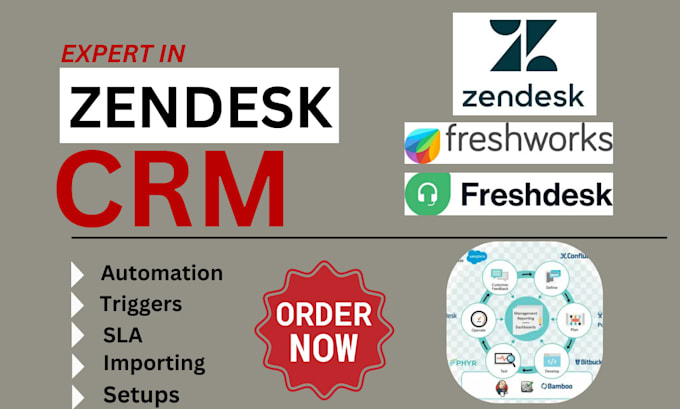 Gig Preview - Setup zendesk gorgias freshdesk customer service freshsales hubspot crm